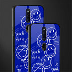 sassy smiley faces glass case for oppo f11 pro image-2