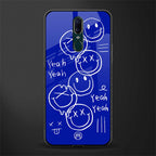 sassy smiley faces glass case for oppo a9 image