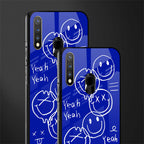 sassy smiley faces glass case for vivo u20 image-2