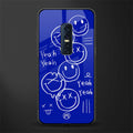 sassy smiley faces glass case for vivo v17 pro image