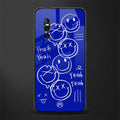 sassy smiley faces glass case for vivo v15 pro image