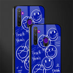 sassy smiley faces glass case for realme 5i image-2
