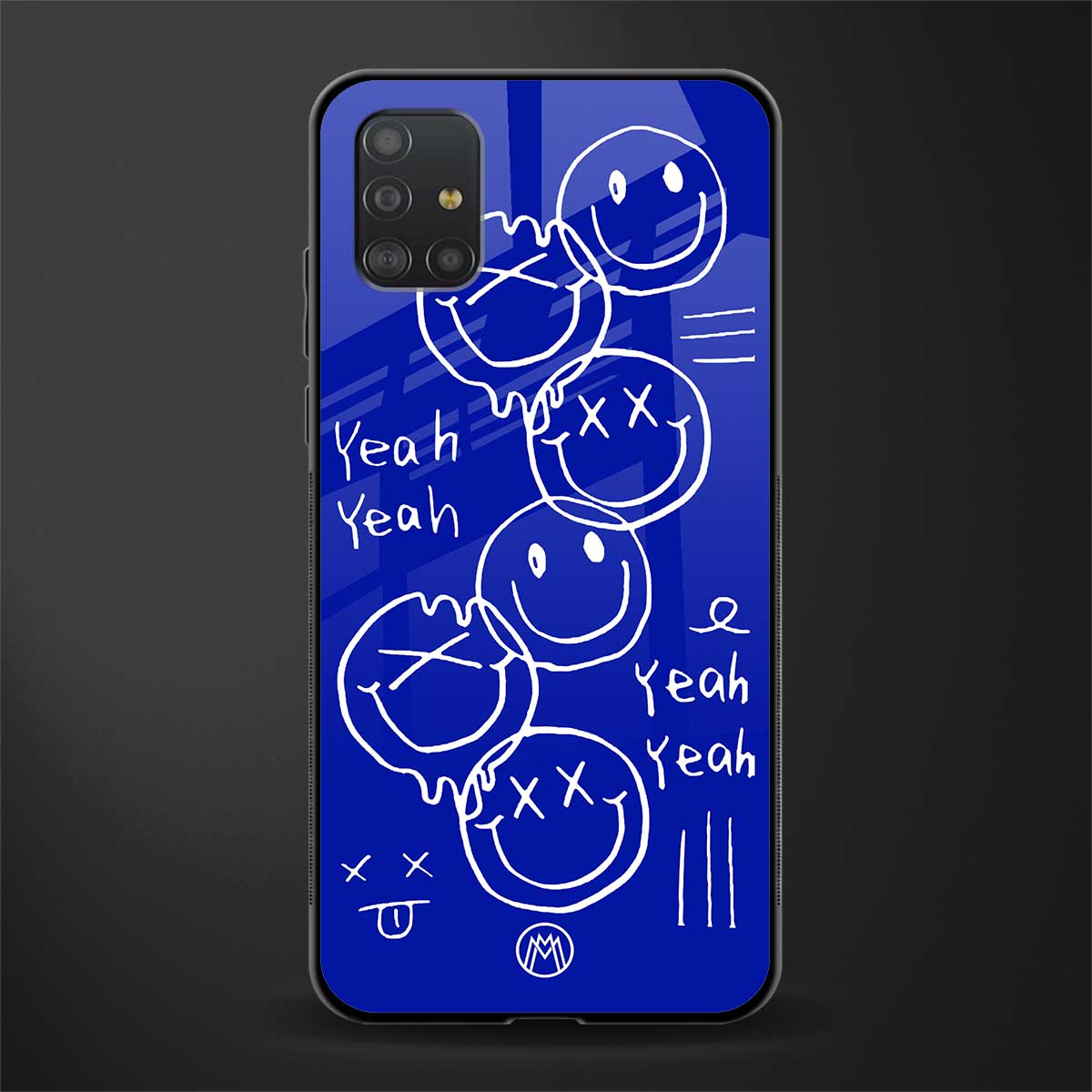 sassy smiley faces glass case for samsung galaxy a51 image
