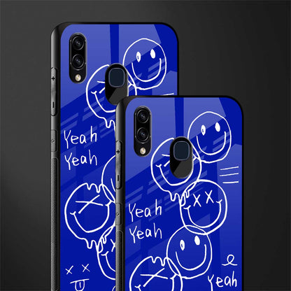sassy smiley faces glass case for samsung galaxy a30 image-2