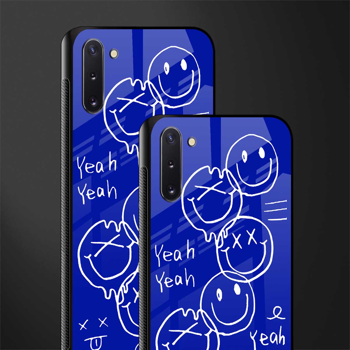 sassy smiley faces glass case for samsung galaxy note 10 image-2