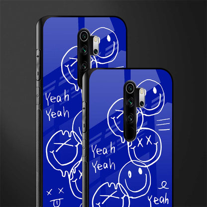 sassy smiley faces glass case for redmi note 8 pro image-2