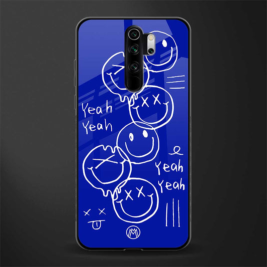sassy smiley faces glass case for redmi note 8 pro image