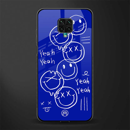 sassy smiley faces glass case for poco m2 pro image