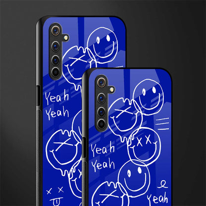 sassy smiley faces glass case for realme 6 pro image-2