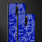sassy smiley faces glass case for redmi 8 image-2
