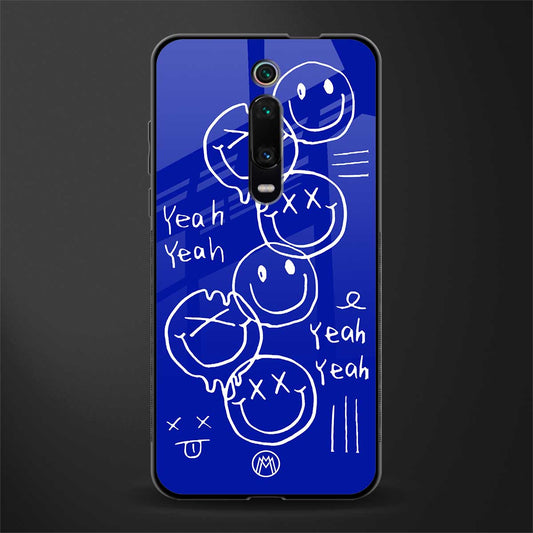 sassy smiley faces glass case for redmi k20 image