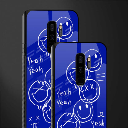 sassy smiley faces glass case for samsung galaxy s9 plus image-2