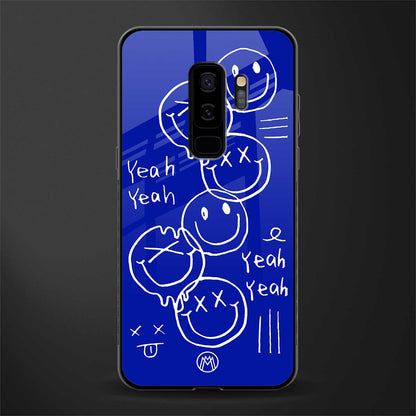 sassy smiley faces glass case for samsung galaxy s9 plus image