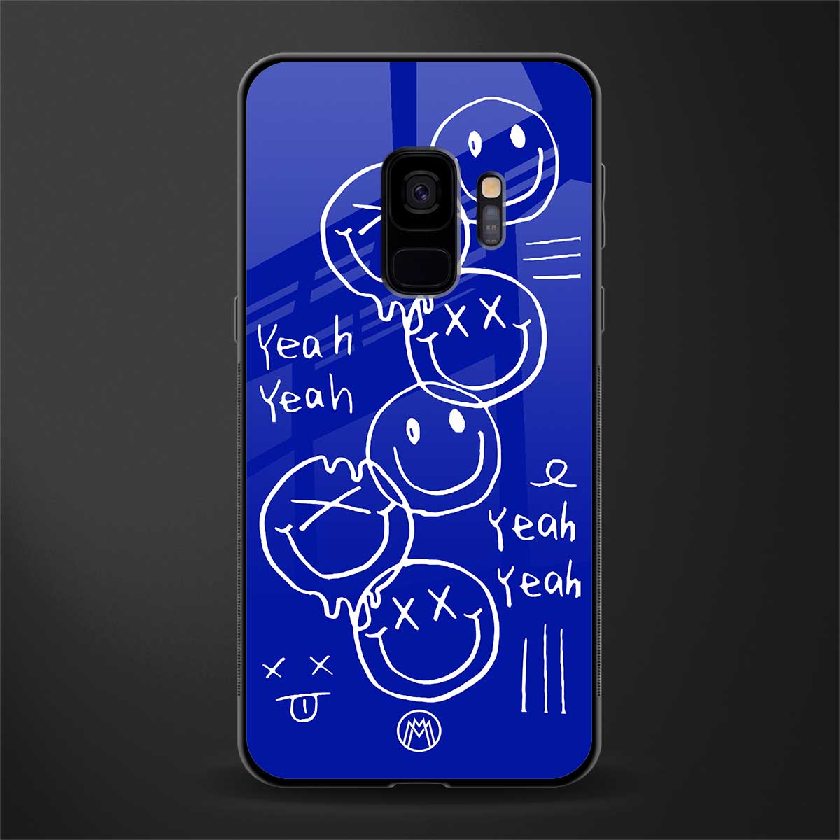 sassy smiley faces glass case for samsung galaxy s9 image