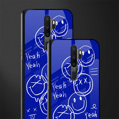sassy smiley faces glass case for oppo a9 2020 image-2