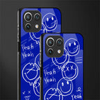 sassy smiley faces glass case for mi 11 lite image-2
