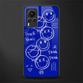 sassy smiley faces glass case for vivo x60 pro image