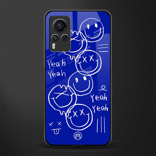 sassy smiley faces glass case for vivo x60 pro image