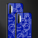 sassy smiley faces glass case for realme x2 image-2