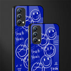 sassy smiley faces glass case for oppo f19 image-2