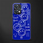 sassy smiley faces back phone cover | glass case for realme 9 pro 5g