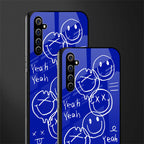 sassy smiley faces glass case for realme x50 pro image-2