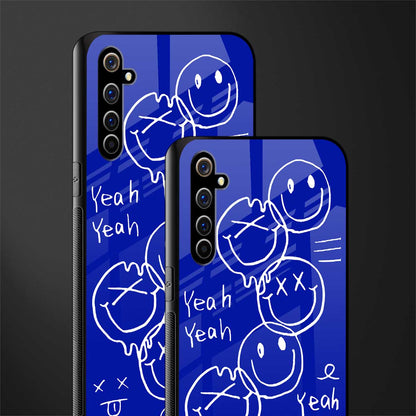 sassy smiley faces glass case for realme x50 pro image-2