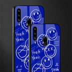 sassy smiley faces glass case for samsung galaxy a20s image-2