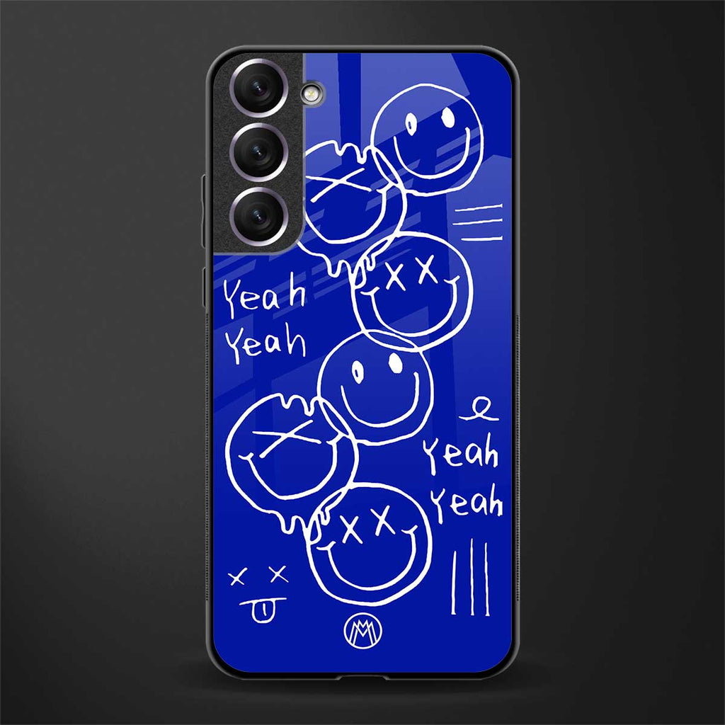 sassy smiley faces glass case for samsung galaxy s22 plus 5g image