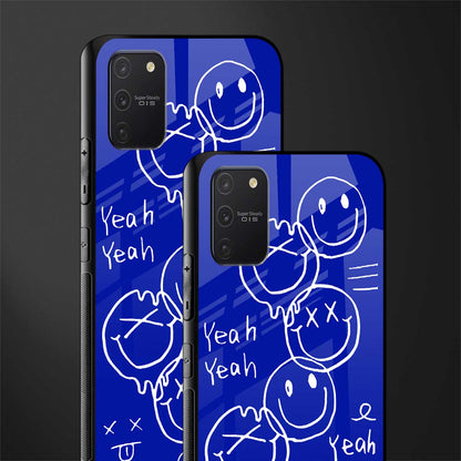 sassy smiley faces glass case for samsung galaxy a91 image-2