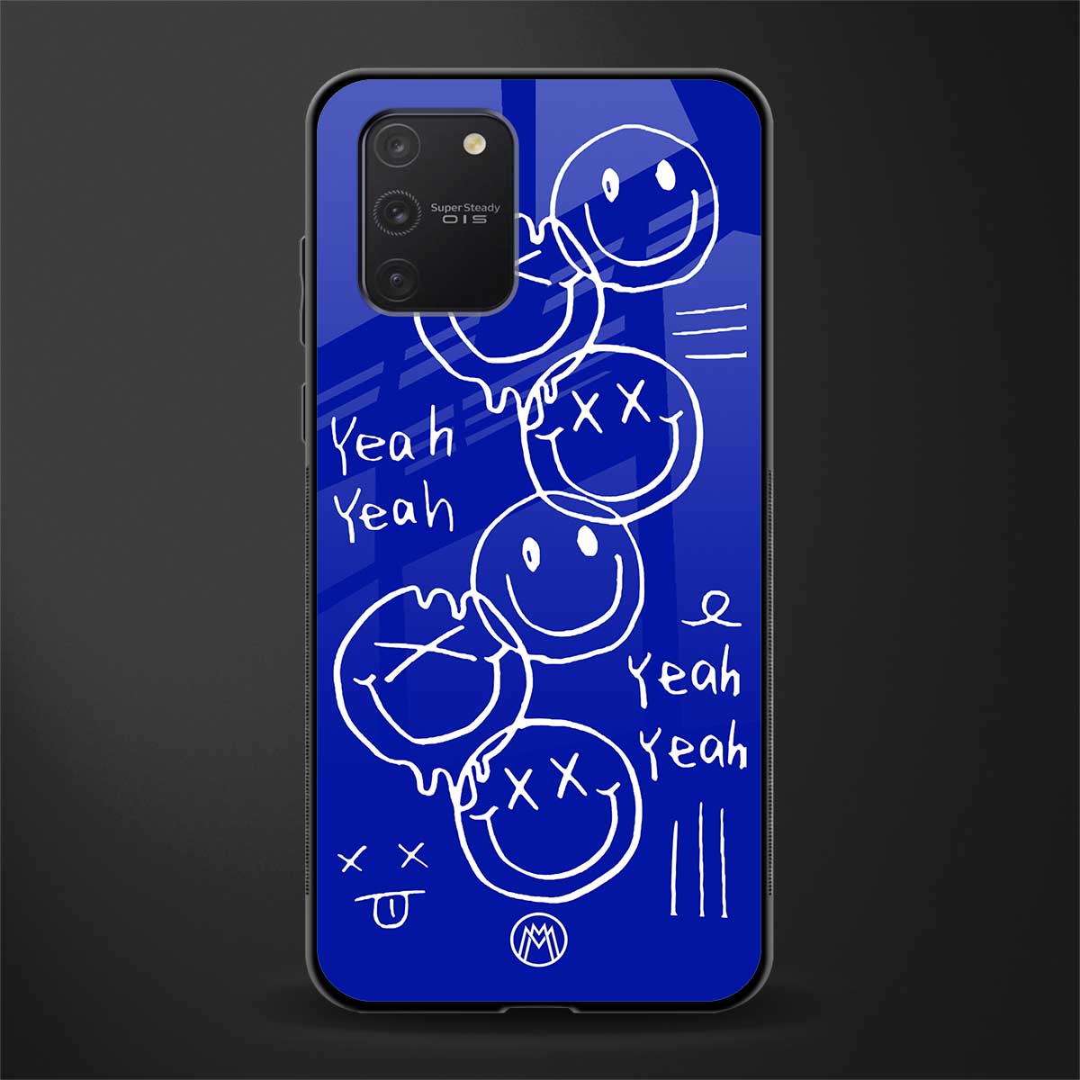 sassy smiley faces glass case for samsung galaxy a91 image
