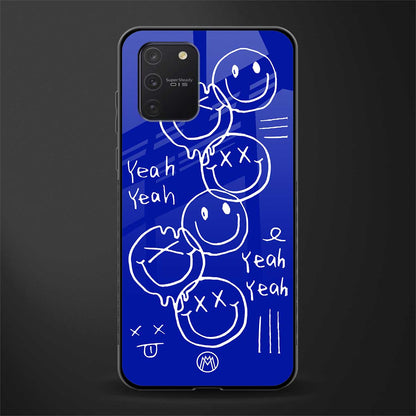sassy smiley faces glass case for samsung galaxy a91 image