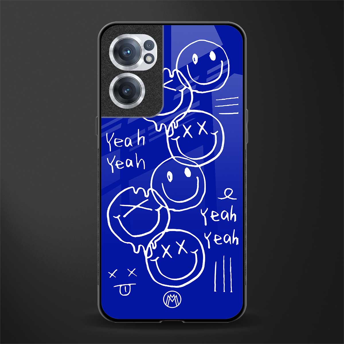 sassy smiley faces glass case for oneplus nord ce 2 5g image