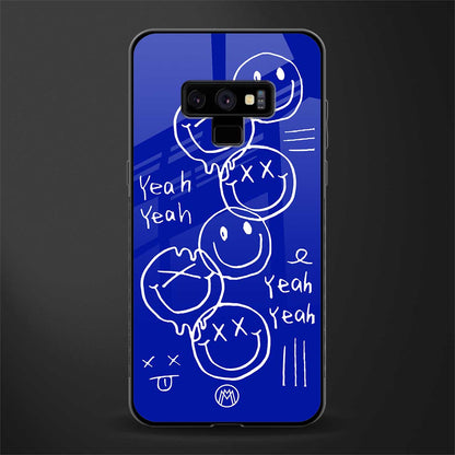 sassy smiley faces glass case for samsung galaxy note 9 image