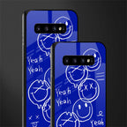 sassy smiley faces glass case for samsung galaxy s10 image-2
