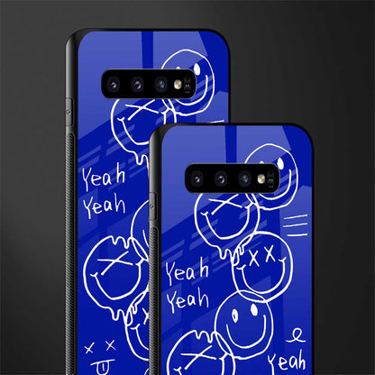 sassy smiley faces glass case for samsung galaxy s10 plus image-2