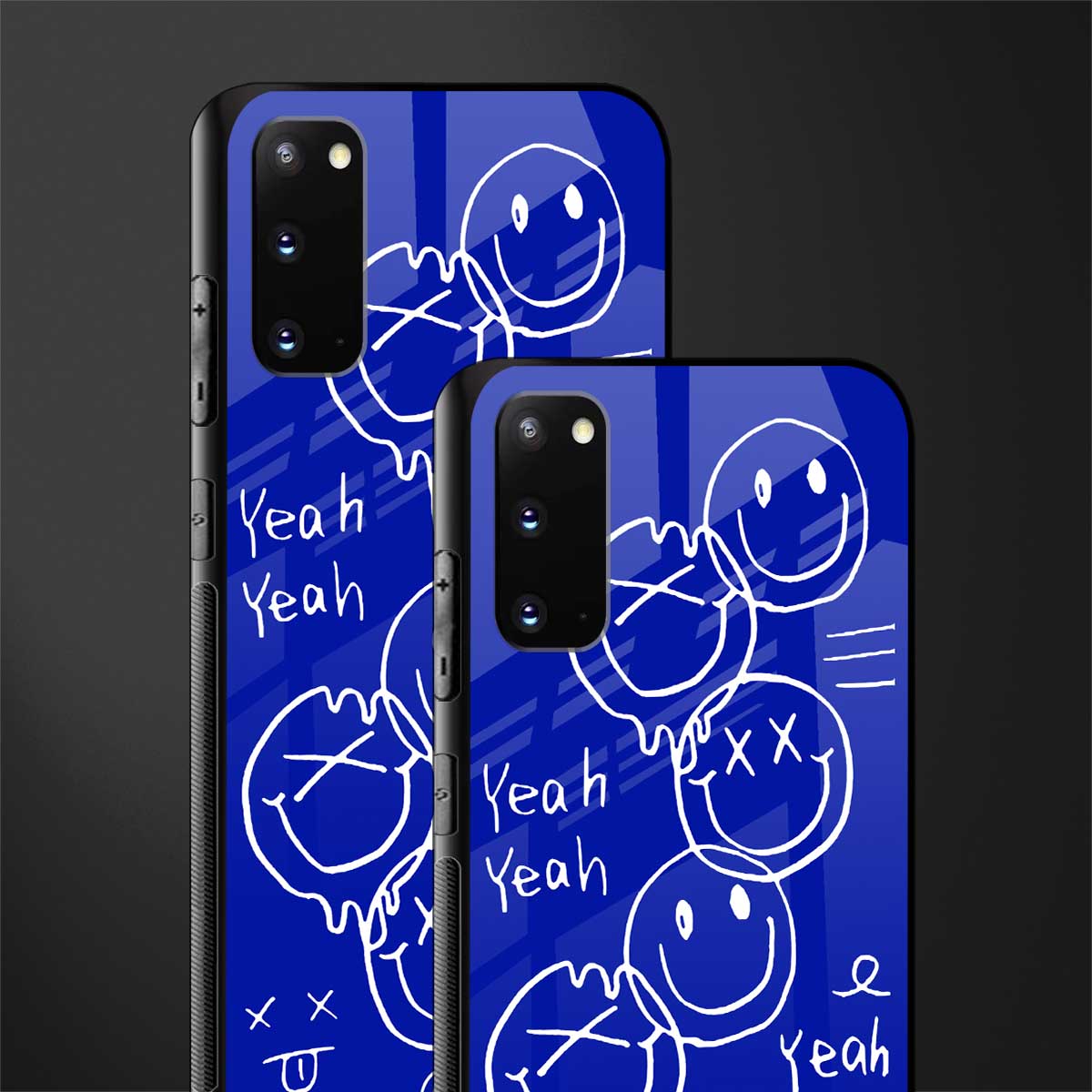sassy smiley faces glass case for samsung galaxy s20 image-2