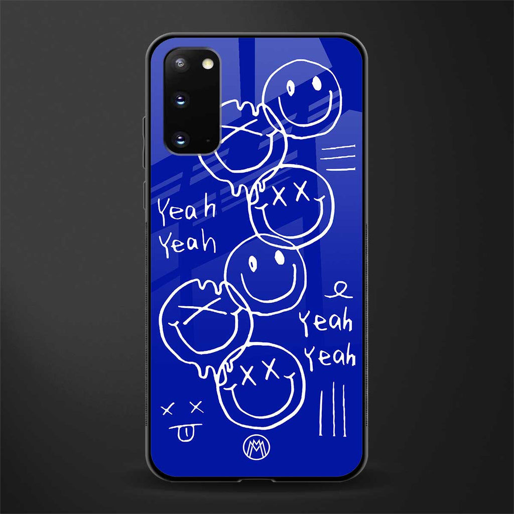 sassy smiley faces glass case for samsung galaxy s20 image