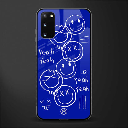 sassy smiley faces glass case for samsung galaxy s20 image