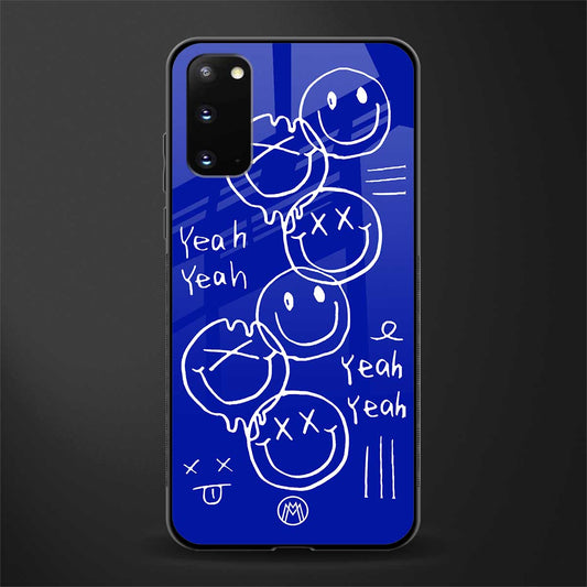 sassy smiley faces glass case for samsung galaxy s20 image