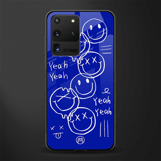 sassy smiley faces glass case for samsung galaxy s20 ultra image