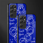 sassy smiley faces glass case for samsung galaxy s21 ultra image-2