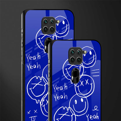 sassy smiley faces glass case for redmi note 9 image-2