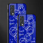 sassy smiley faces glass case for oneplus nord 2 5g image-2