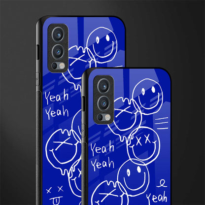 sassy smiley faces glass case for oneplus nord 2 5g image-2