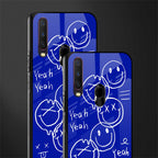 sassy smiley faces glass case for vivo y12 image-2