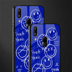 sassy smiley faces glass case for vivo y91 image-2