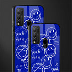 sassy smiley faces glass case for vivo y30 image-2