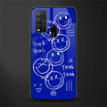 sassy smiley faces glass case for vivo y30 image
