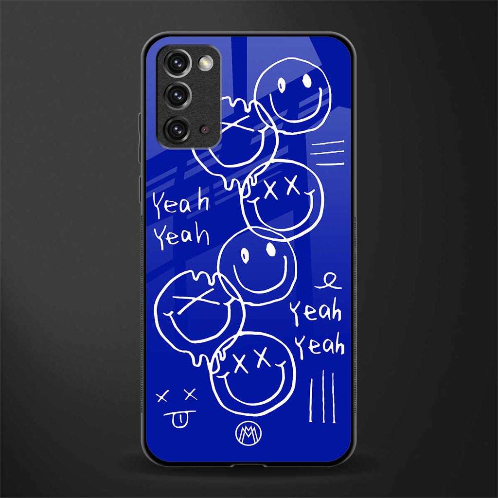 sassy smiley faces glass case for samsung note 20 image